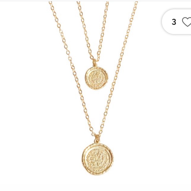 Amber Sceats Double Coin Necklace!
